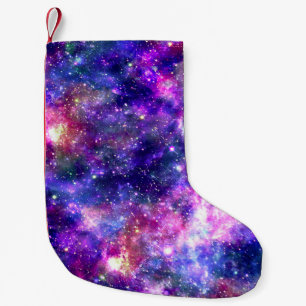 Galaxy Night Print Kosmisch Ontwerp Kleine Kerstsok