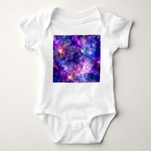 Galaxy Night Print Kosmisch Ontwerp Romper (Voorkant)