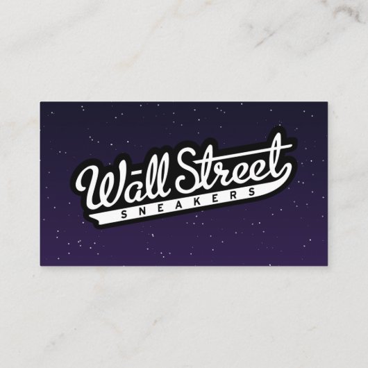 Galaxy Night Sky - Visitekaartje Design (Achterkant)