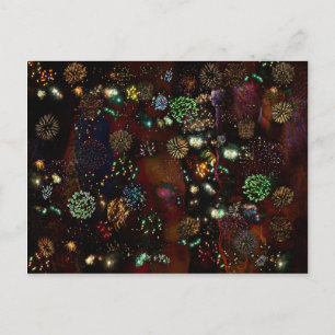 Galaxy of Fireworks Collage 2of4 2859b Briefkaart