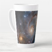 Galaxy ontwerp groot latte mok (Linkerhoek)