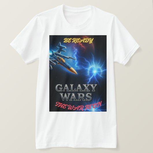 Galaxy oorlog thema t shirt (Design voorkant)
