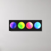 Galaxy Orb Quartet - Landschap Canvas Print (Voorkant)