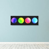 Galaxy Orb Quartet - Landschap Canvas Print (Insitu (Houten vloer))