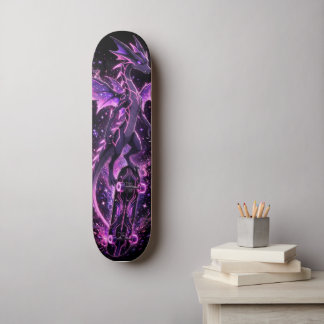 Galaxy Paarse Draken Deck - Kosmisch Neon Beest Skateboard