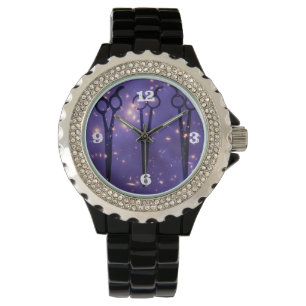 galaxy paarse haarstylist haarschaar horloge