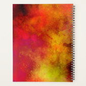 Galaxy Paint Splatt, effet jaune orange rose (Dos)