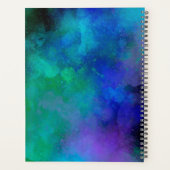 Galaxy Paint Splatt, effet vert bleu (Dos)