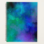 Galaxy Paint Splatt, effet vert bleu (Devant)