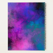 Galaxy Paint Splatt, effet violet vert bleu (Dos)