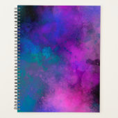 Galaxy Paint Splatt, effet violet vert bleu (Devant)