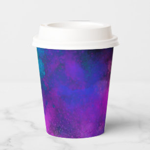 Galaxy Paint Splatter effect Meerkleurig Papieren Bekers