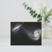 Galaxy Pair Briefkaart (Staand voorkant)