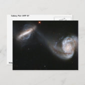 Galaxy Pair Briefkaart (Voorkant / Achterkant)