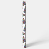 Galaxy Papillon Arc-en-ciel (blanc) - Coque Samsung (Côté gauche)