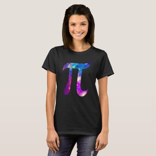 Galaxy Pi Symbol Space Math 's T-shirt (Voorkant volledig)