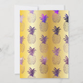 Galaxy Pineapple Graduation Party Invitation Kaart (Achterkant)