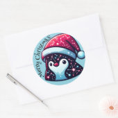 Galaxy Pinguïn Stickers | Ruimtevaart Thema  (Envelop)