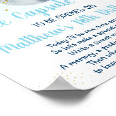 Galaxy Pink Gold Space Time Capsule 1e verjaardag Poster (Hoek)