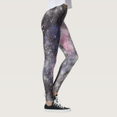 Galaxy Pink White Yoga Leggings (Rechts)