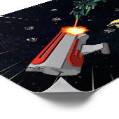 Galaxy Pirating Poster (klein) (Hoek)