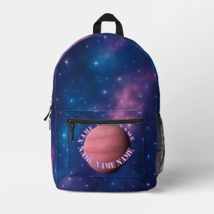 Galaxy Planet Backpack – Aangepaste naam Orbit Bedrukte Rugzak