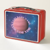 Galaxy Planet Lunch Box – Aangepaste naam Orbit (Achterkant)