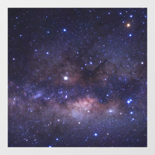 Galaxy Planet Rood Blauw Kleurrijke Ruimte Sterren Raamsticker