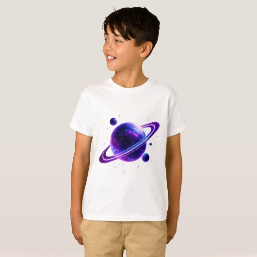 Galaxy Planet Space Kids T-Shirt (Devant entier)
