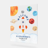 Galaxy Planètes et étoiles Space Rocket Bienvenue (Angle)