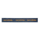 Galaxy Planets & Stars Outer Space Verjaardagsfees Lint (Voorkant)
