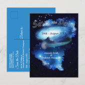 Galaxy Portal Sla de data op Aankondigingskaart (Voorkant / Achterkant)