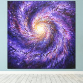 Galaxy Poster Canvas Afdruk (Insitu (Houten vloer))
