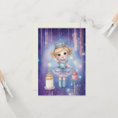 Galaxy Princess Carte d'anniversaire (Devant/Arrière en situation)