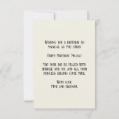 Galaxy Princess Verjaardag Kaart (Achterkant)