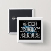 Galaxy Pronouns Button (Voorkant /achterkant)