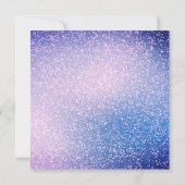 Galaxy Purple pétillant INVITATION (Dos)