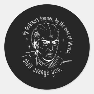 Galaxy Quest Dr Lazarus Edit Ronde Sticker