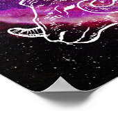 Galaxy Ram Sterrenbeeld Dierenriem Muur Kunst Poster (Hoek)