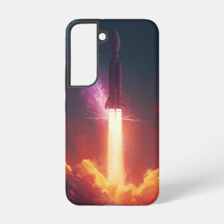 Galaxy Rocket Hoesje – Vet Kosmisch Ontwerp Samsung Galaxy Hoesje