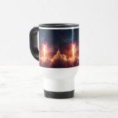Galaxy Rocket Thermal Mok – Space Fantasy Style (Voorkant links)