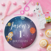 Galaxy Rocket Thormed Kinderen 1e verjaardag Papieren Bordje (Feest)