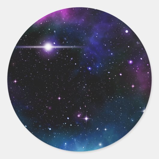 Galaxy Ronde Sticker (Voorkant)