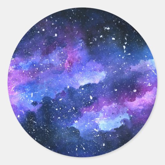 Galaxy Ronde Sticker (Voorkant)