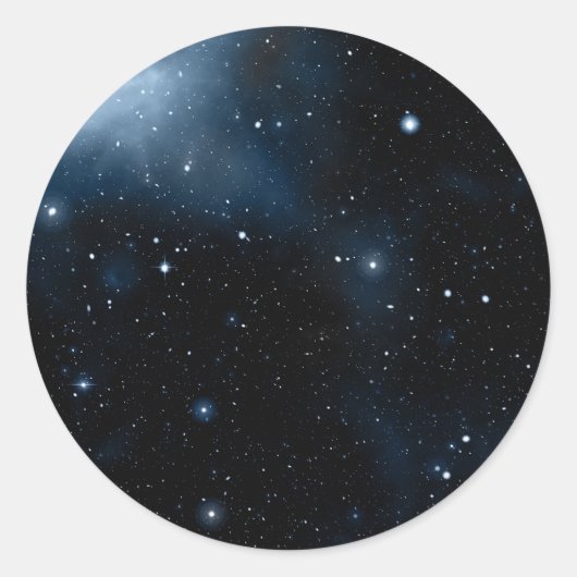 Galaxy Ronde Sticker (Voorkant)