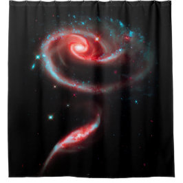 Galaxy Roos Red Douchegordijn