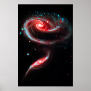 Galaxy Roos Red Poster