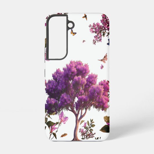Galaxy Samsung Butterfly Tree Coque Nature Inspiré Soft (Verso)