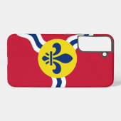 Galaxy Samsung S22 Plus Coque Drapeau de Saint-Louis (Verso Horizontal)
