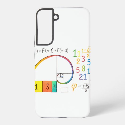 Galaxy Séquence Fibonacci Spiral Samsung Coque (Verso)